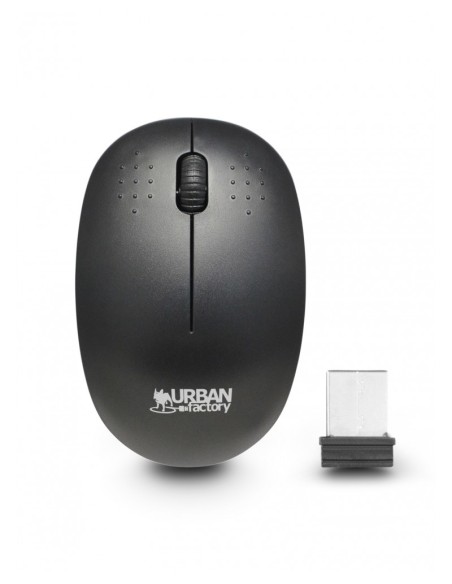 Urban Factory Free ratón Oficina Ambidextro RF inalámbrico Óptico 1000 DPI