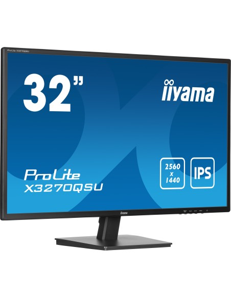 iiyama ProLite X3270QSU-B1 pantalla para PC 80 cm (31.5") 2560 x 1440 Pixeles Wide Quad HD LED Negro