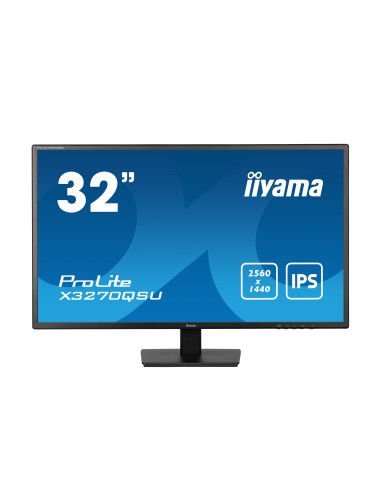 iiyama ProLite X3270QSU-B1 pantalla para PC 80 cm (31.5") 2560 x 1440 Pixeles Wide Quad HD LED Negro