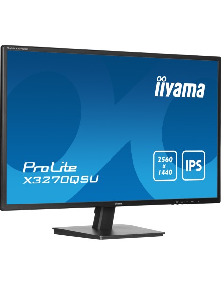 iiyama ProLite X3270QSU-B1 pantalla para PC 80 cm (31.5") 2560 x 1440 Pixeles Wide Quad HD LED Negro