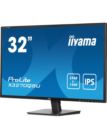 iiyama ProLite X3270QSU-B1 pantalla para PC 80 cm (31.5") 2560 x 1440 Pixeles Wide Quad HD LED Negro
