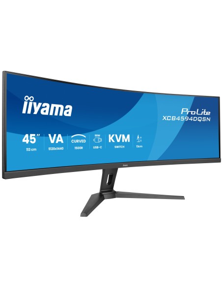 iiyama G-MASTER 45"LCD Curved Bus. UWQHD pantalla para PC 113 cm (44.5") 5120 x 1440 Pixeles Dual QHD LED Negro