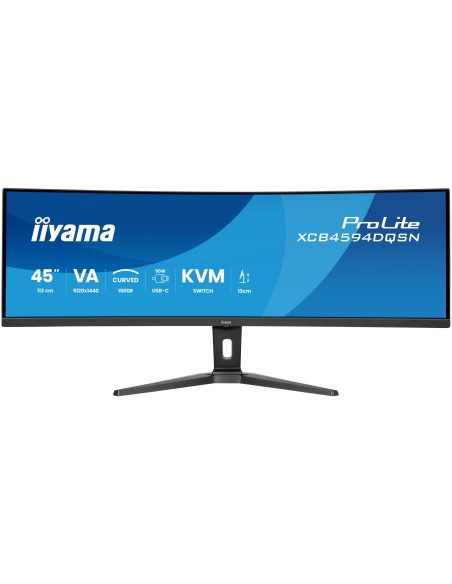 iiyama G-MASTER 45"LCD Curved Bus. UWQHD pantalla para PC 113 cm (44.5") 5120 x 1440 Pixeles Dual QHD LED Negro