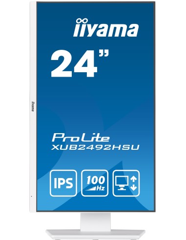 iiyama XUB2492HSU-W6 pantalla para PC 60,5 cm (23.8") 1920 x 1080 Pixeles Full HD LED Blanco