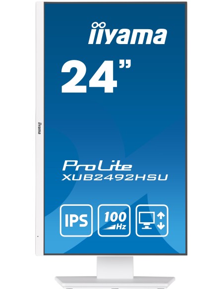 iiyama XUB2492HSU-W6 pantalla para PC 60,5 cm (23.8") 1920 x 1080 Pixeles Full HD LED Blanco