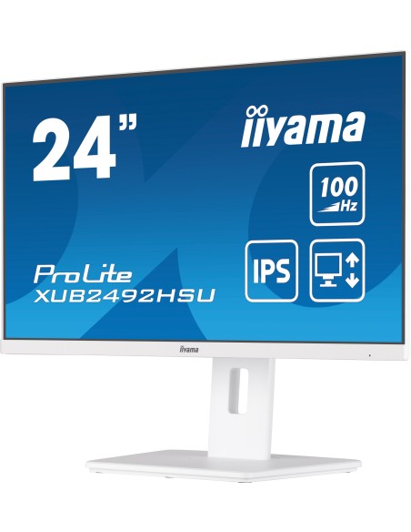 iiyama XUB2492HSU-W6 pantalla para PC 60,5 cm (23.8") 1920 x 1080 Pixeles Full HD LED Blanco