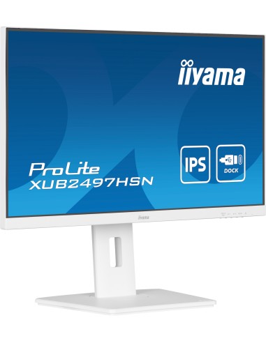 iiyama ProLite XUB2497HSN-W2 pantalla para PC 60,5 cm (23.8") 1920 x 1080 Pixeles Full HD LED Blanco