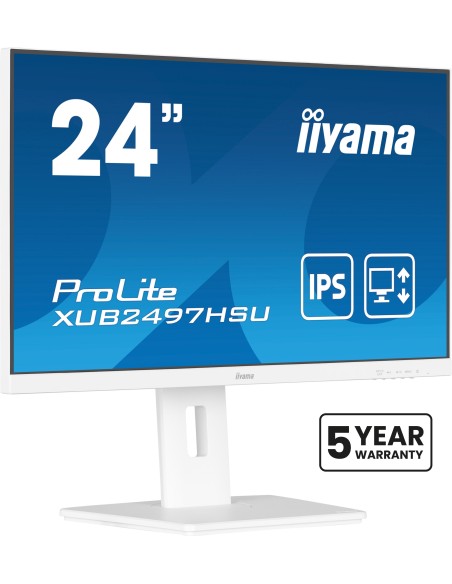iiyama ProLite XUB2497HSU-W2 pantalla para PC 60,5 cm (23.8") 1920 x 1080 Pixeles Full HD LED Blanco
