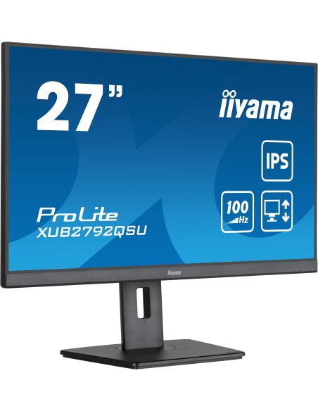 iiyama ProLite XUB2792QSU-B6 pantalla para PC 68,6 cm (27") 2560 x 1440 Pixeles Quad HD LED Negro