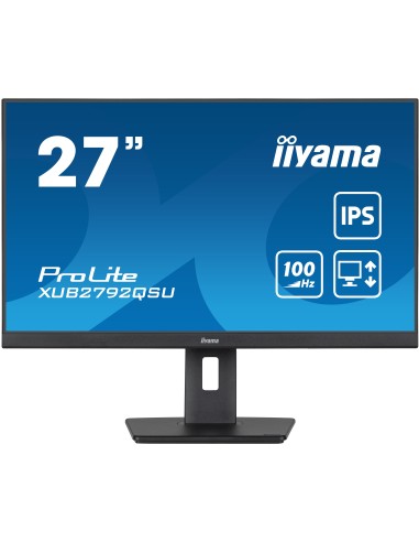 iiyama ProLite XUB2792QSU-B6 pantalla para PC 68,6 cm (27") 2560 x 1440 Pixeles Quad HD LED Negro