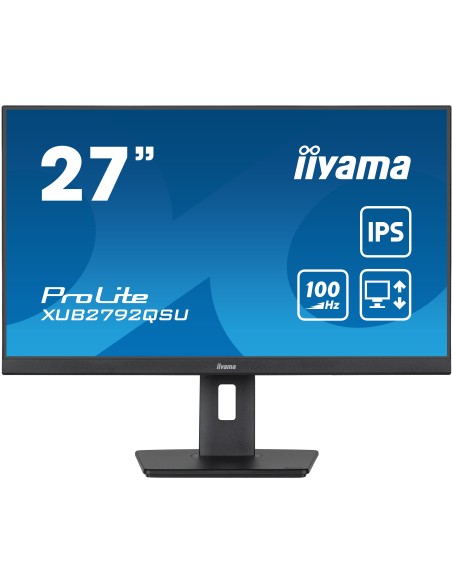 iiyama ProLite XUB2792QSU-B6 pantalla para PC 68,6 cm (27") 2560 x 1440 Pixeles Quad HD LED Negro