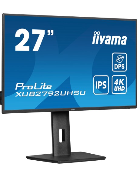 iiyama ProLite XUB2792UHSU-B6 pantalla para PC 68,6 cm (27") 3840 x 2160 Pixeles 4K Ultra HD LED Negro