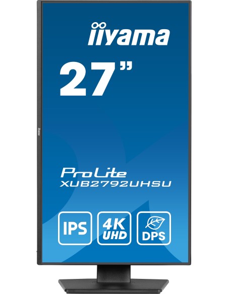iiyama ProLite XUB2792UHSU-B6 pantalla para PC 68,6 cm (27") 3840 x 2160 Pixeles 4K Ultra HD LED Negro