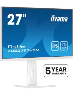 iiyama ProLite XUB2797HSN-W2 pantalla para PC 68,6 cm (27") 1920 x 1080 Pixeles Full HD LED Blanco
