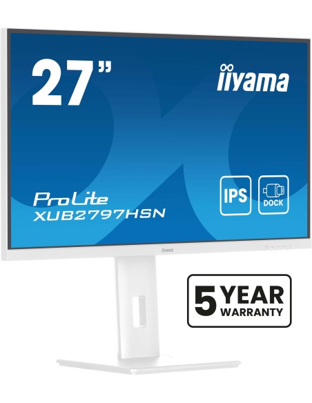 iiyama ProLite XUB2797HSN-W2 pantalla para PC 68,6 cm (27") 1920 x 1080 Pixeles Full HD LED Blanco