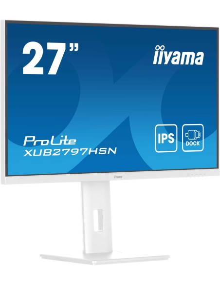 iiyama ProLite XUB2797HSN-W2 pantalla para PC 68,6 cm (27") 1920 x 1080 Pixeles Full HD LED Blanco