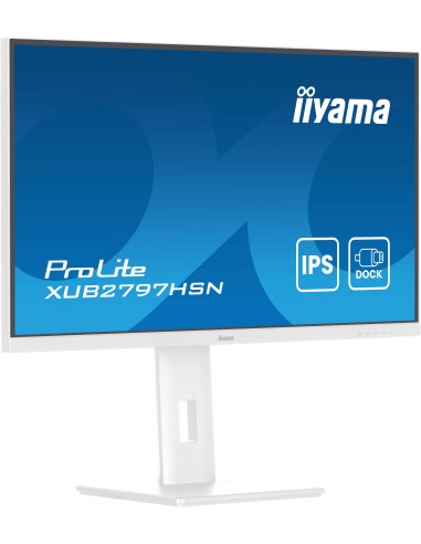 iiyama ProLite XUB2797HSN-W2 pantalla para PC 68,6 cm (27") 1920 x 1080 Pixeles Full HD LED Blanco