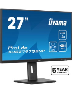 iiyama ProLite XUB2797QSNP-B1 pantalla para PC 68,6 cm (27") 2560 x 1440 Pixeles Quad HD LED Negro