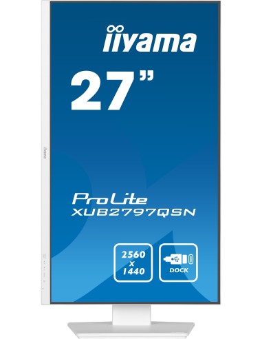 iiyama G-MASTER XUB2797QSN-W2 pantalla para PC 68,6 cm (27") 2560 x 1440 Pixeles Quad HD LED Blanco