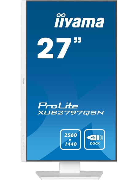 iiyama G-MASTER XUB2797QSN-W2 pantalla para PC 68,6 cm (27") 2560 x 1440 Pixeles Quad HD LED Blanco