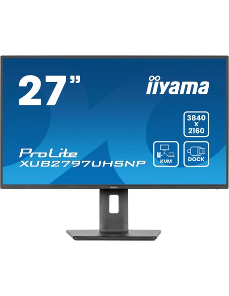iiyama ProLite XUB2797UHSNP-B1 pantalla para PC 68,6 cm (27") 3840 x 2160 Pixeles 4K Ultra HD LED Negro