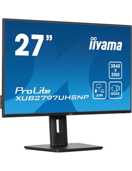 iiyama ProLite XUB2797UHSNP-B1 pantalla para PC 68,6 cm (27") 3840 x 2160 Pixeles 4K Ultra HD LED Negro
