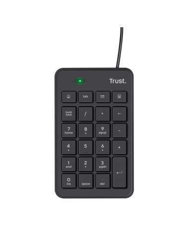 Trust 22221 teclado numérico Portátil PC USB Negro