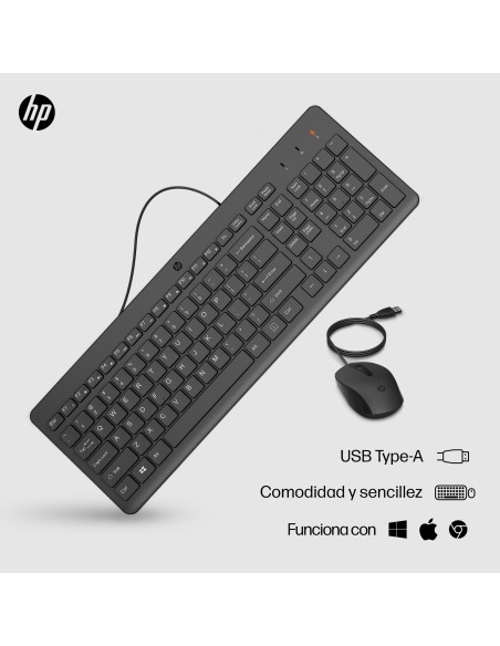 HP Teclado y ratón con cable 150