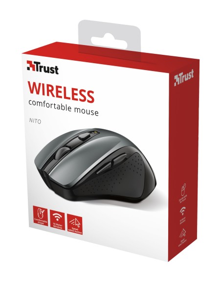 Trust Nito ratón Oficina mano derecha RF inalámbrico 2200 DPI