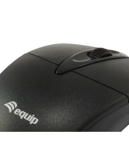 Equip 245102 ratón Oficina Ambidextro USB tipo A Óptico 1000 DPI