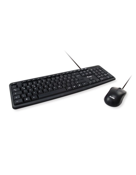 Equip 245201 teclado Ratón incluido Oficina USB QWERTY Español Negro