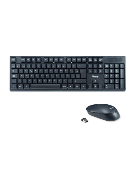 Equip 245221 teclado Ratón incluido Oficina RF inalámbrico QWERTY Español Negro