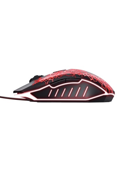 Trust GXT 105X Izza ratón Juego Ambidextro USB tipo A Óptico 4000 DPI