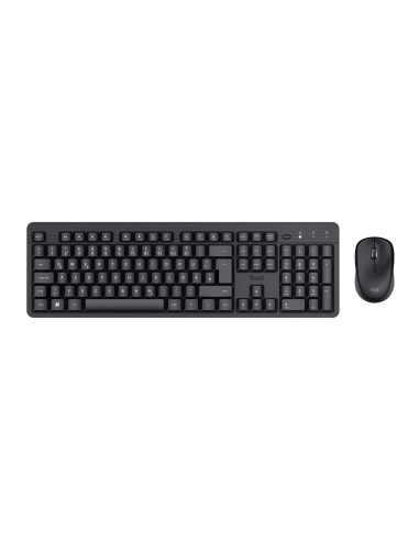 Trust TKM-360 teclado Ratón incluido Oficina RF inalámbrico QWERTY Español Negro