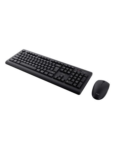 Trust Primo teclado Ratón incluido Oficina RF inalámbrico QWERTY Español Negro