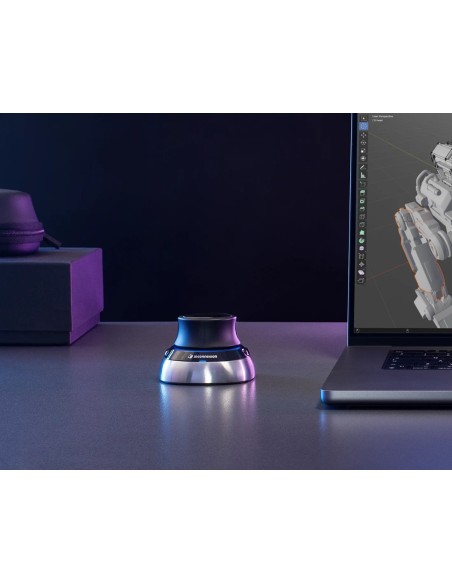 3Dconnexion SpaceMouse ratón Oficina RF Wireless + Bluetooth + USB Type-A 6DoF