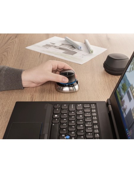 3Dconnexion SpaceMouse ratón Oficina RF Wireless + Bluetooth + USB Type-A 6DoF