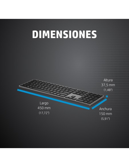 HP Teclado inalámbrico de modo dual 975