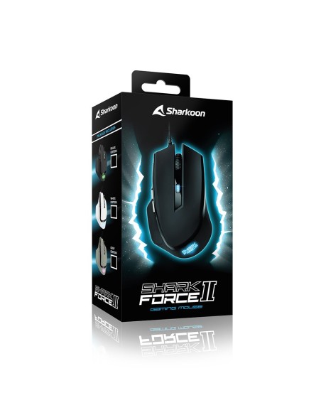 Sharkoon SHARK Force II ratón Juego mano derecha USB tipo A Óptico 4200 DPI