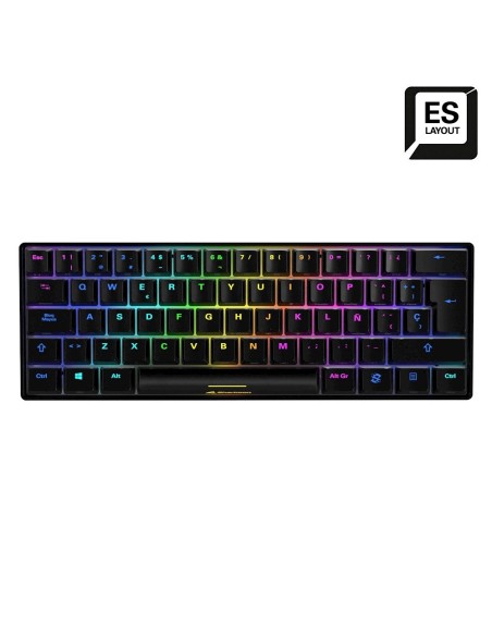 Sharkoon SGK50 S4 teclado Juego USB QWERTY Español Negro