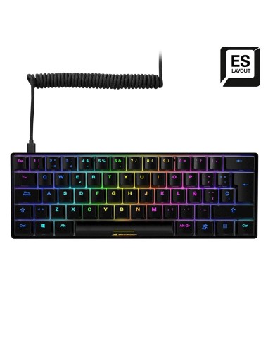 Sharkoon SGK50 S4 teclado Juego USB QWERTY Español Negro