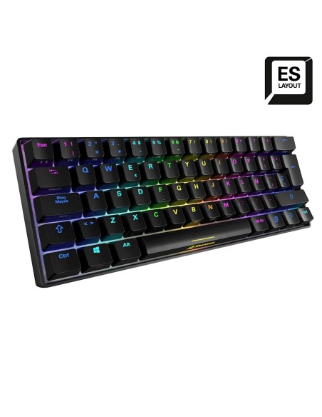Sharkoon SGK50 S4 teclado Juego USB QWERTY Español Negro