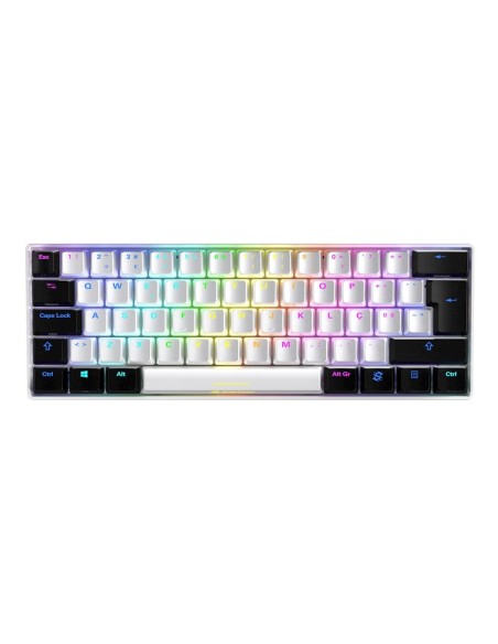 Sharkoon SGK50 S4 teclado Juego RF inalámbrica + USB QWERTY Portugués Blanco