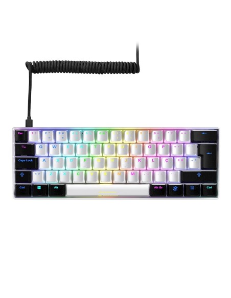 Sharkoon SGK50 S4 teclado Juego RF inalámbrica + USB QWERTY Portugués Blanco