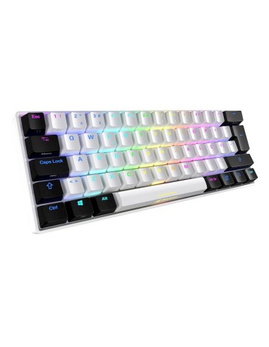 Sharkoon SGK50 S4 teclado Juego RF inalámbrica + USB QWERTY Portugués Blanco