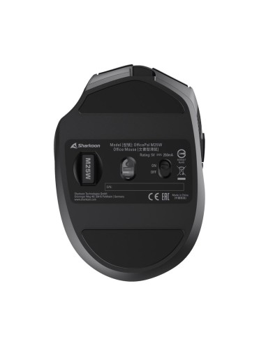 Sharkoon OfficePal M25W ratón Juego mano derecha RF Wireless + USB Type-C Óptico 4000 DPI