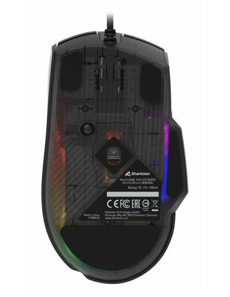 Sharkoon SGM35 ratón Universal mano derecha USB tipo A Óptico 6400 DPI