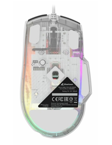 Sharkoon SGM35 ratón Universal mano derecha USB tipo A Óptico 6400 DPI