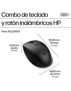 HP Conjunto de teclado y ratón inalámbricos 655 2