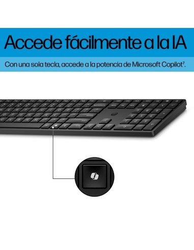 HP Conjunto de teclado y ratón inalámbricos 655